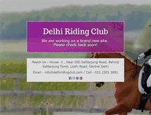 Tablet Screenshot of delhiridingclub.com